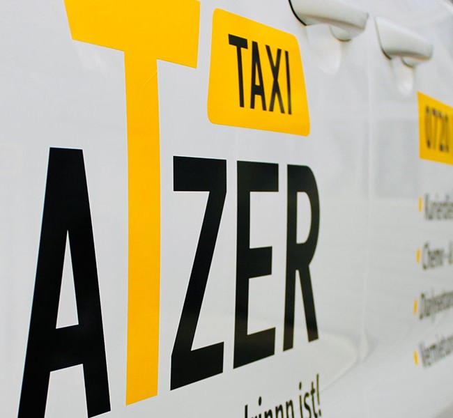 Taxibeschriftung